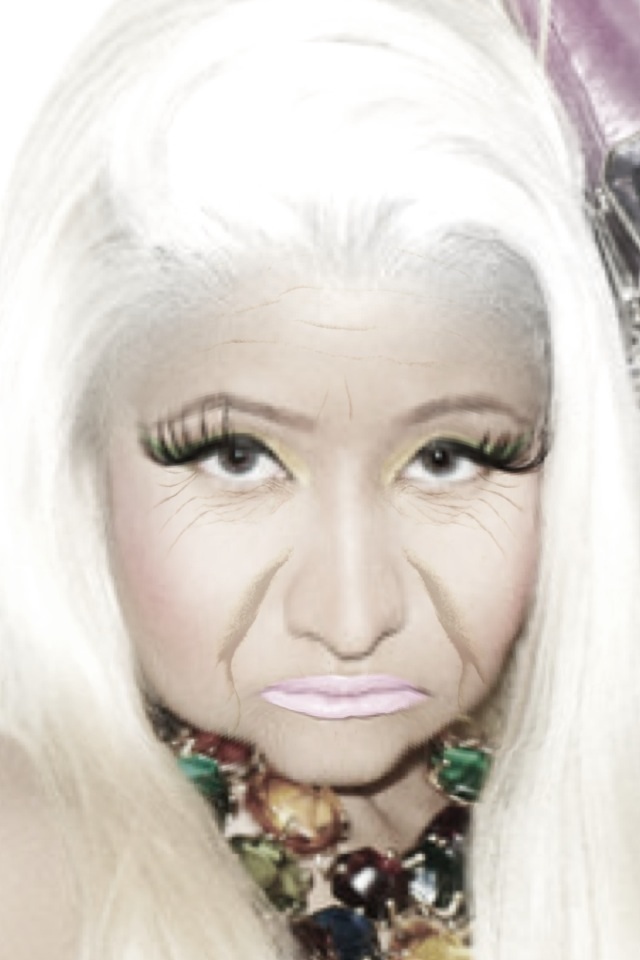 nicky minaj aged 60 years Aging app will terrify you with the results