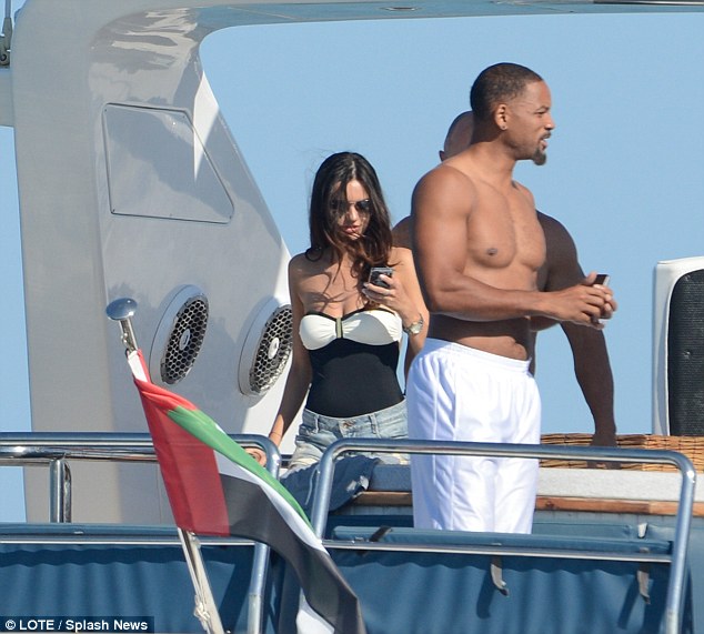 will smith having fun on yacht in spain Will Smith looks incredible, even if hes 45.