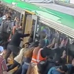 They pushed the train to save the boy's leg
